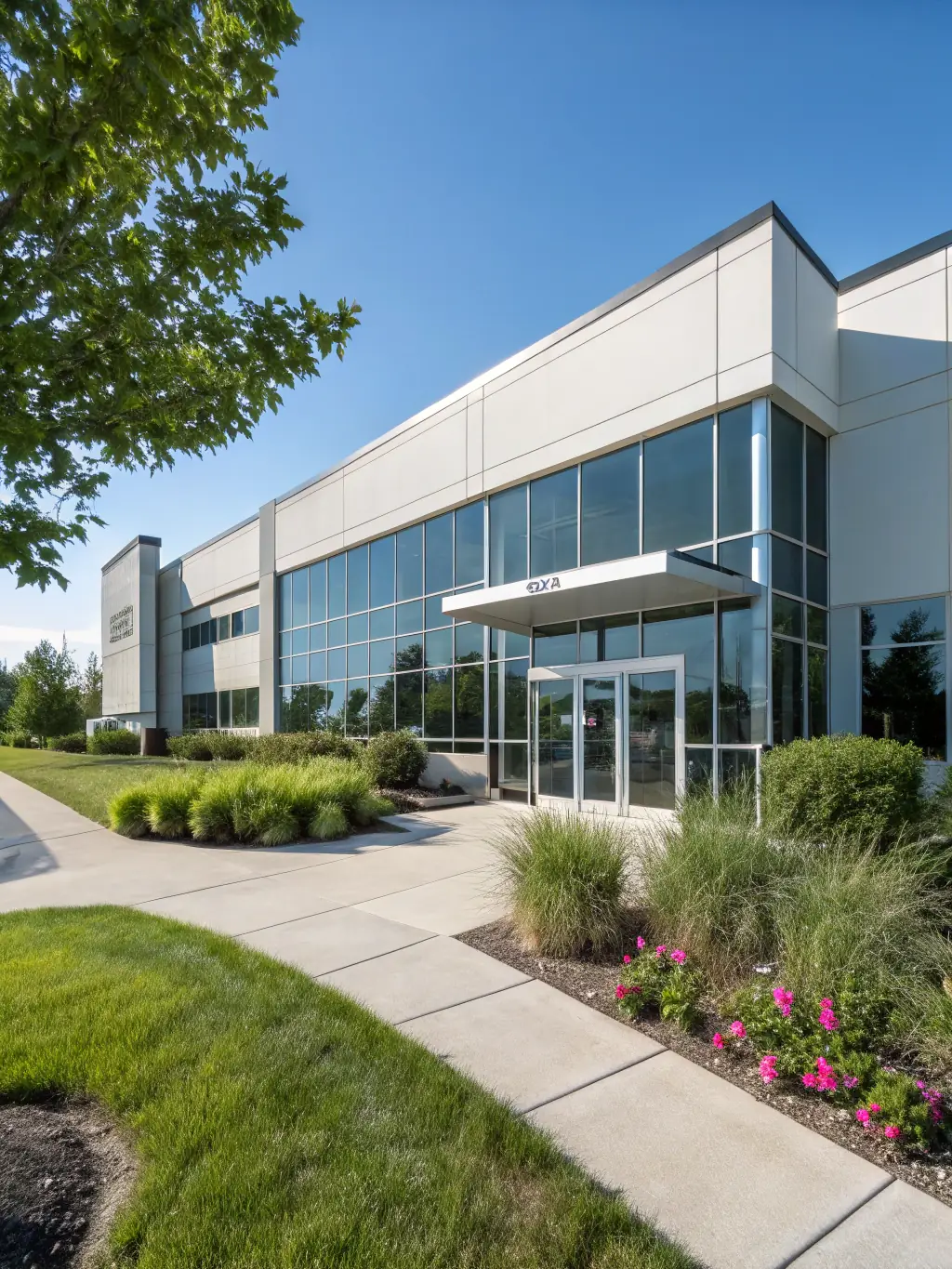 A modern commercial building with a sleek design and functional layout, highlighting Artcons' expertise in commercial development.